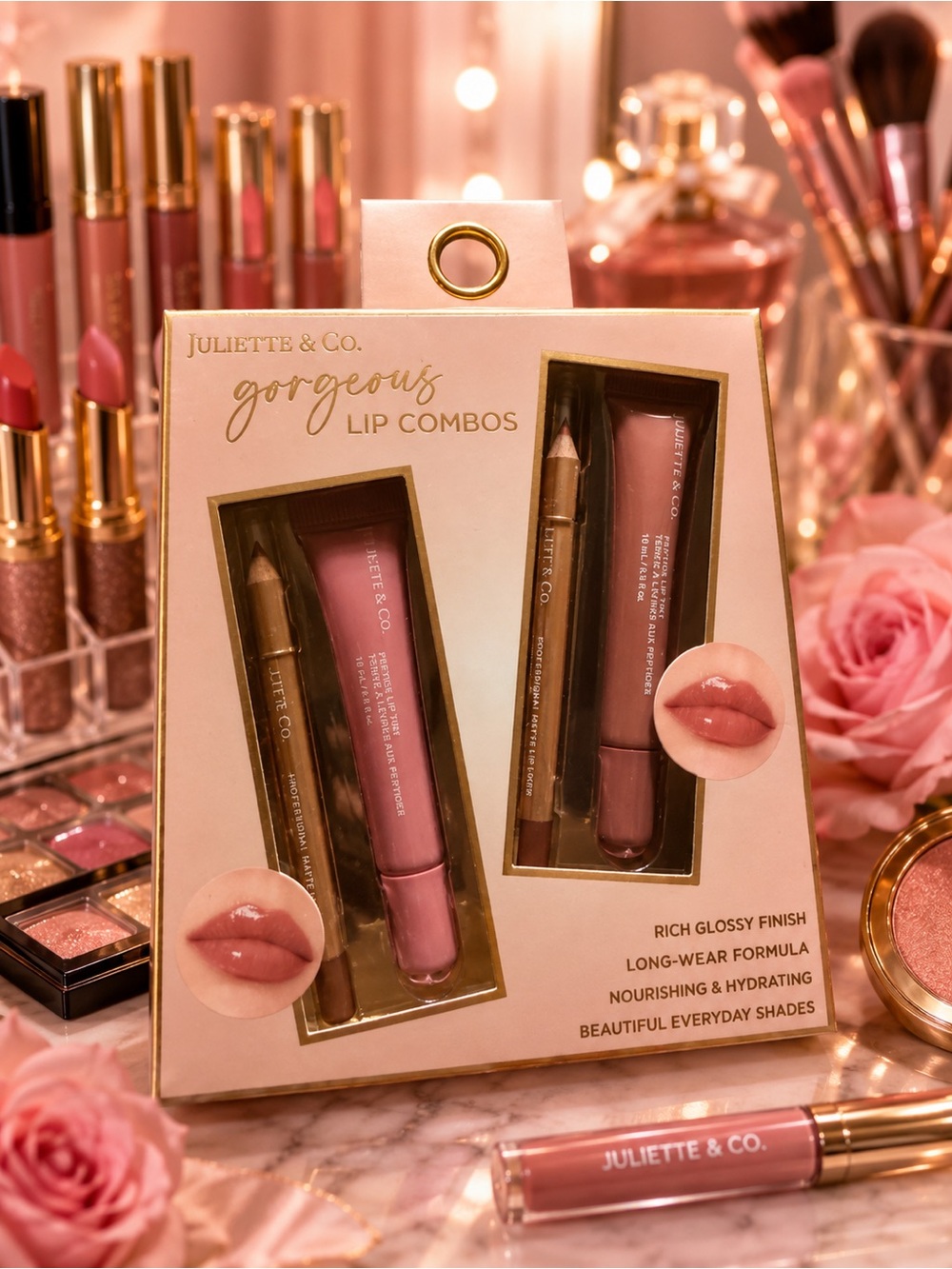 Gorgeous Lip Combos - 2 lip gloss & 2 lip liners